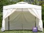 Seitenwände für 3m x 3m Pavillon, 140g/m², elfenbein